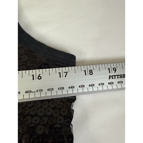 See by CHLOE Sequined Sequin Sleeveless Shift Tank Dress $365 Black USA 8 - Picture 5 of 5